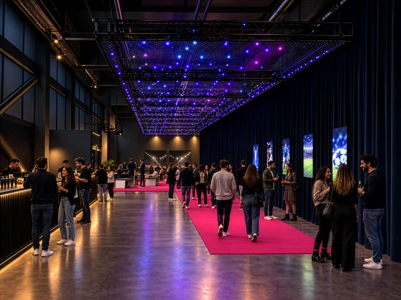 Visualisierung: Bar und Foyer mit Sternenhimmel-Decke