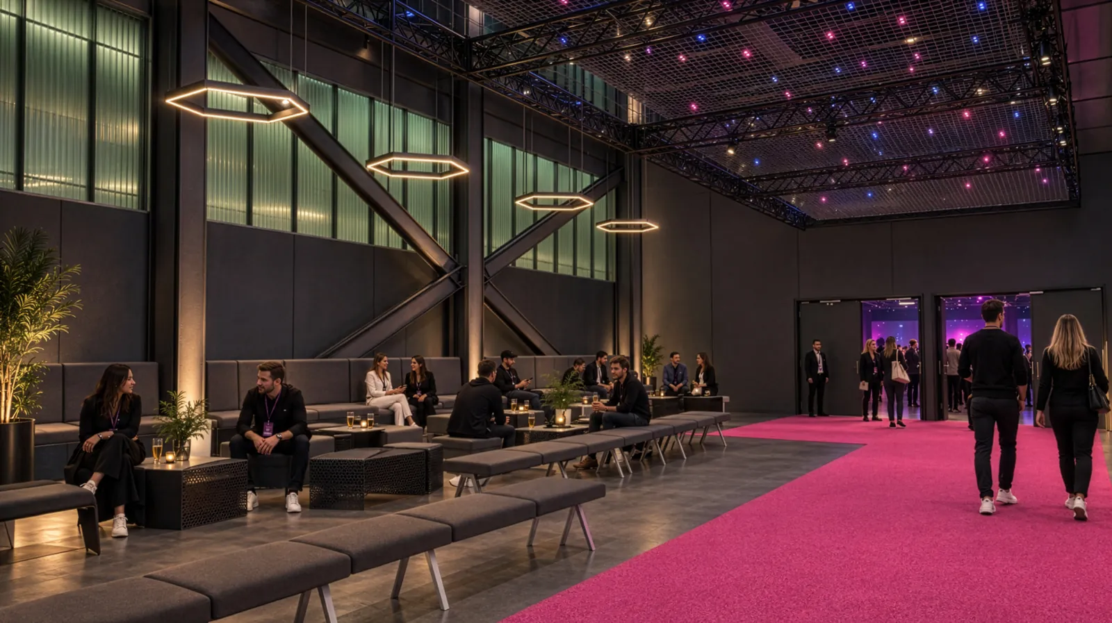 Visualisierung: Foyer mit Lounge im Depot 1